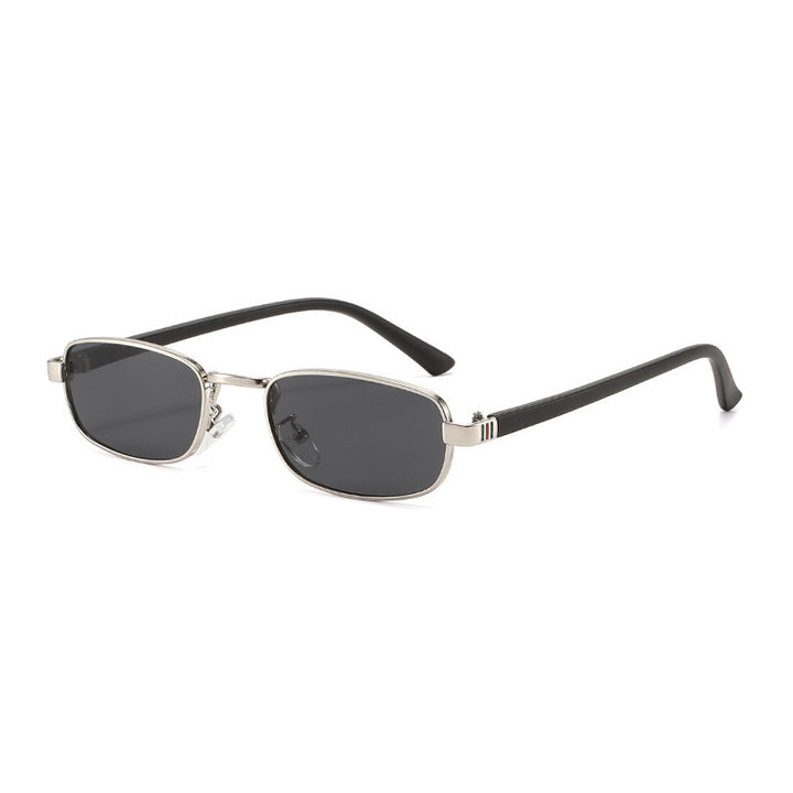 Elegante Vintage-inspirierte rechteckige Sonnenbrille Karnz