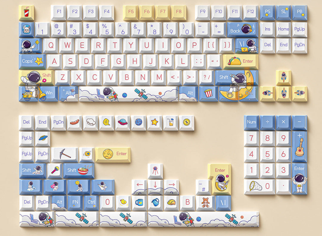 Retro-Raum-Themen-Tastatur Karnz