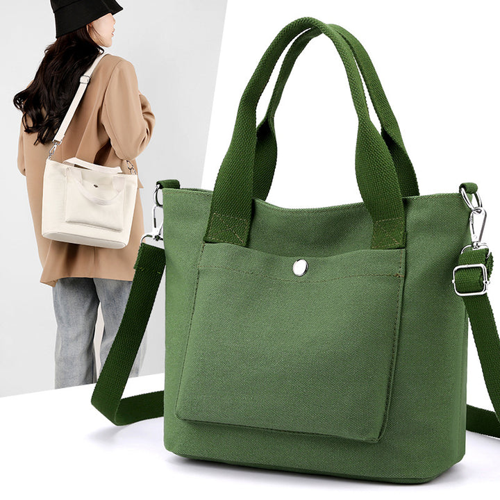 Kompakte Multi-Funktions-Canvas-Handtasche Karnz