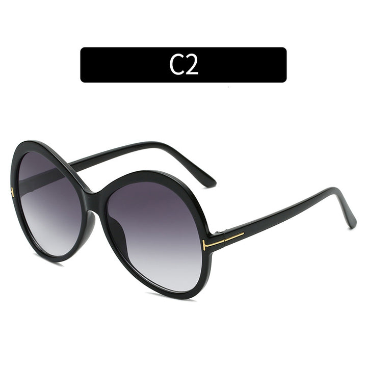 Chic Übergroße Schmetterlingssonnenbrille
