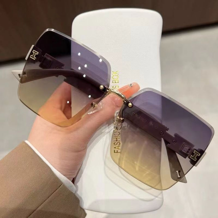 Oversized Quadrat Mode Sonnenbrille Karnz