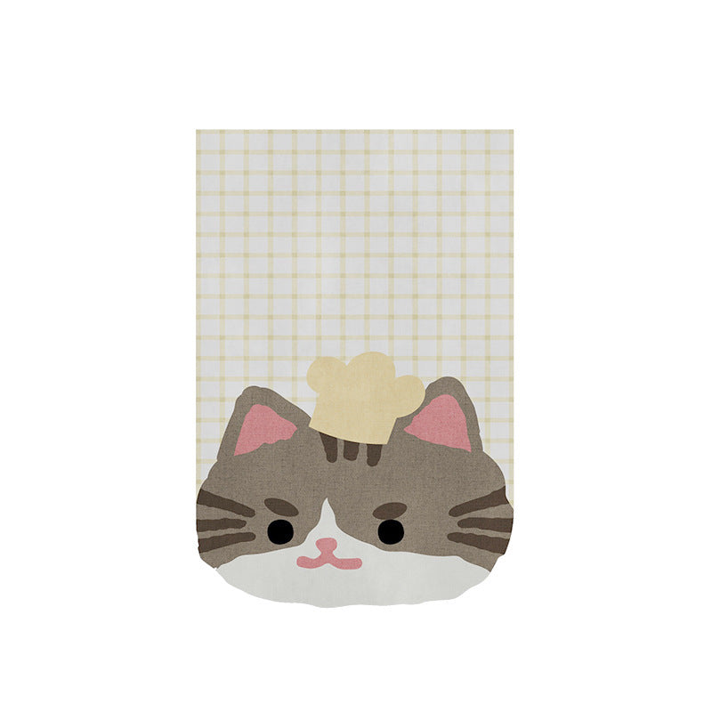 Cute Cartoon Cat Chef Cotton Kitchen Tea Towel