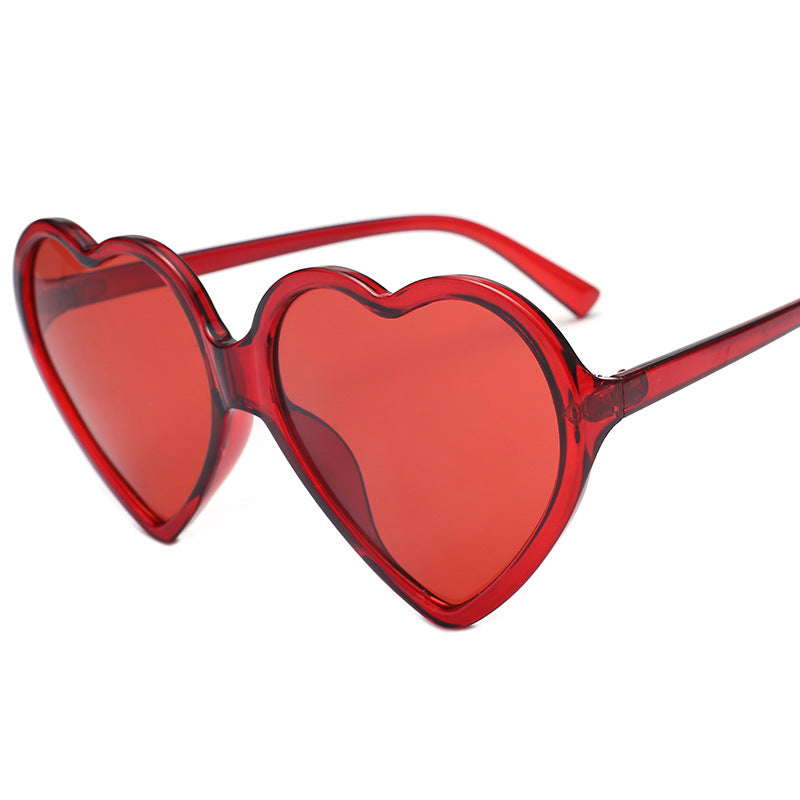 Damen Herzförmige Sonnenbrille mit stylishem Rahmen Karnz