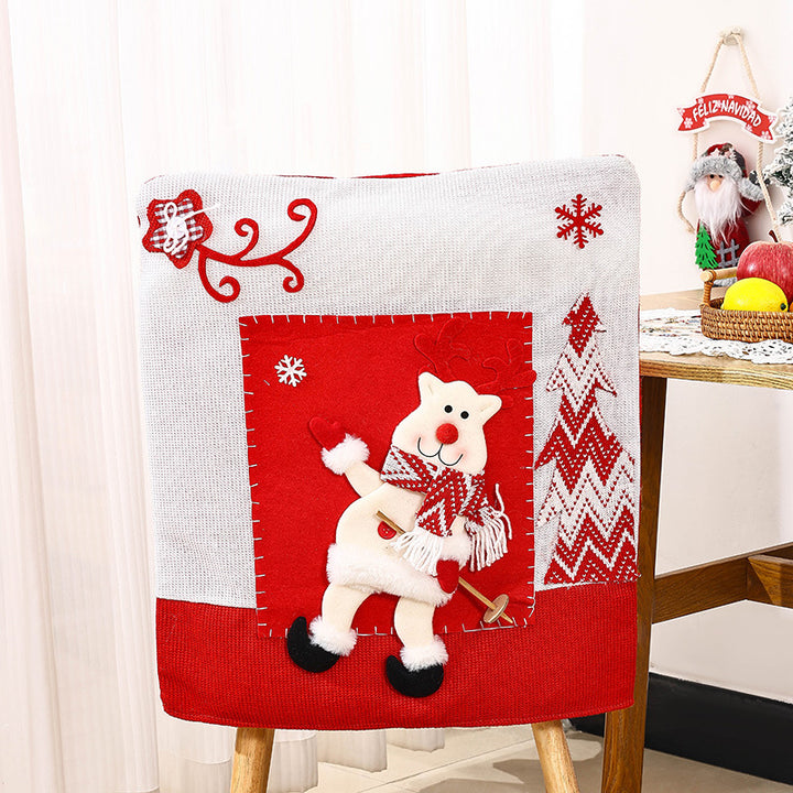 Festliche Stuhlüberzüge mit Weihnachtsmotiv Karnz