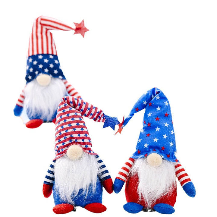 Festlicher Plüsch-Gnom-Figurine Karnz