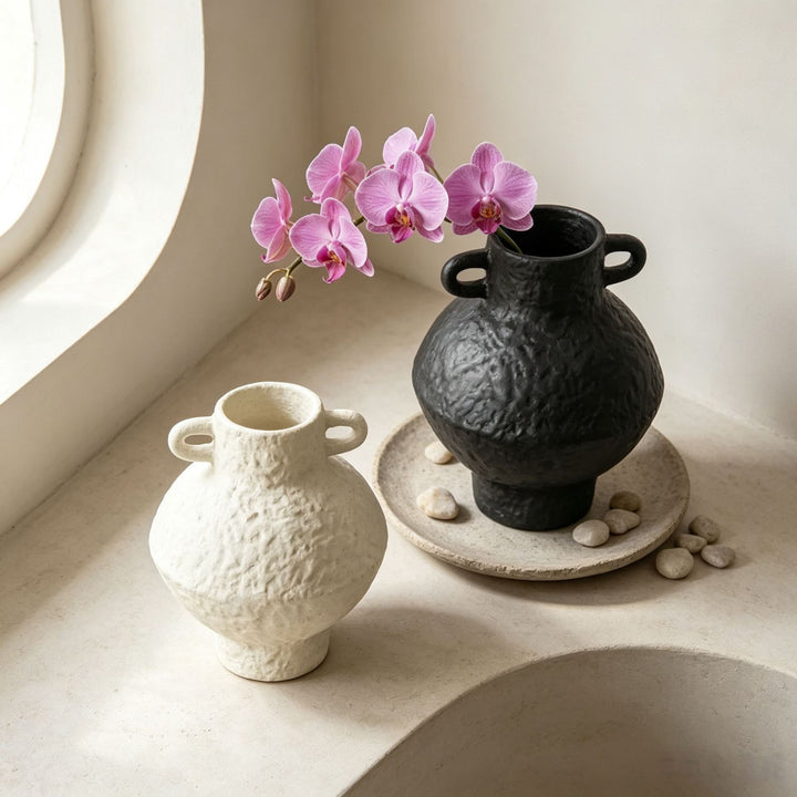 Strukturierte Keramische Dekorative Vase