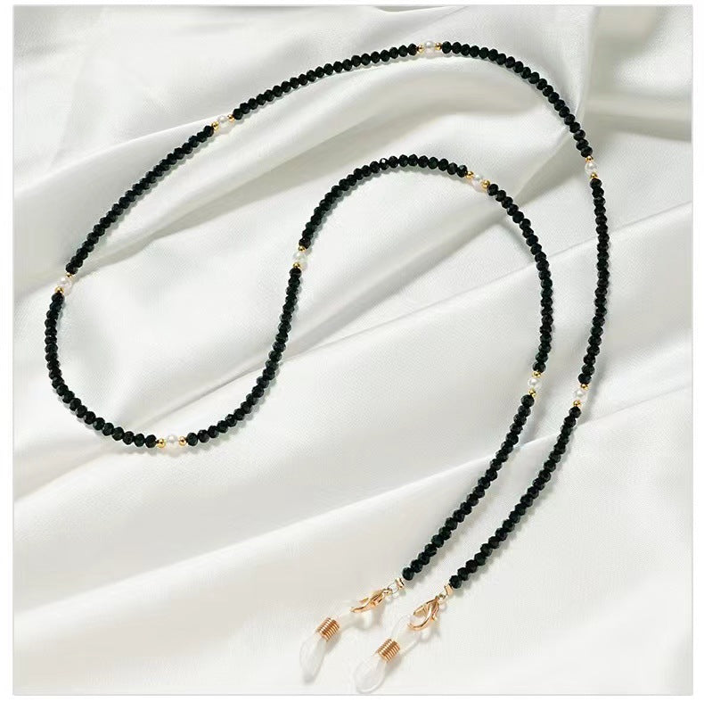 Elegante Perlen Brille Kette Karnz