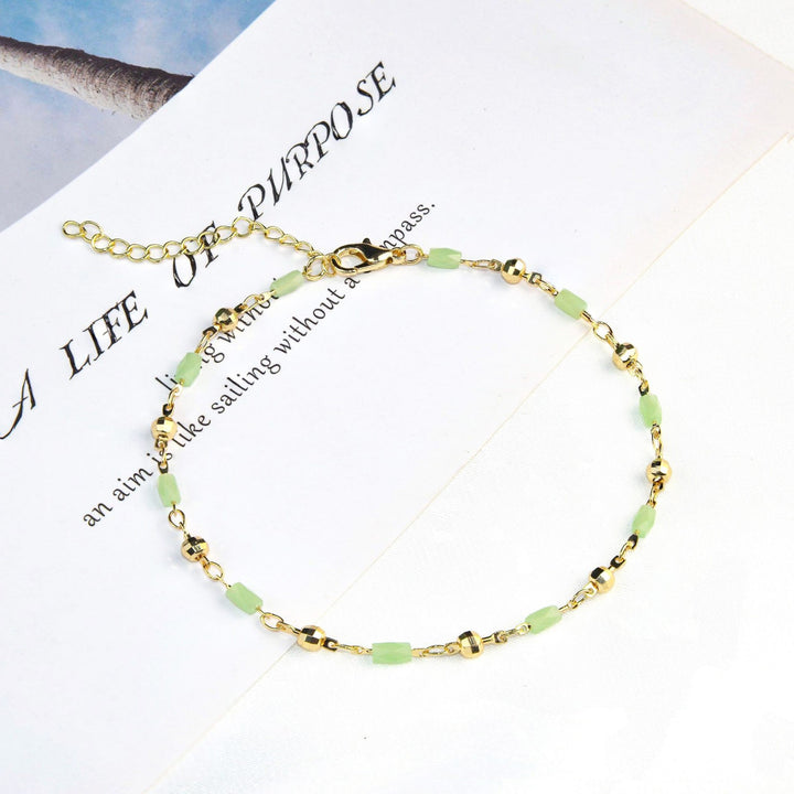 Beaded Charm Fußkette Karnz