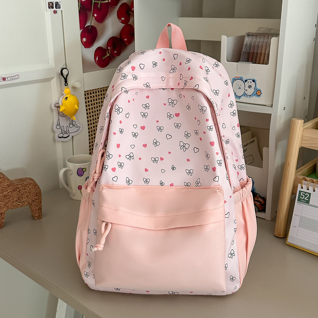 Stylischer Herz-gedruckter Rucksack Karnz