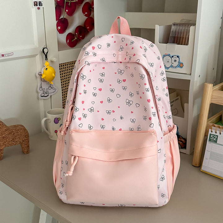 Stylischer Herz-gedruckter Rucksack Karnz