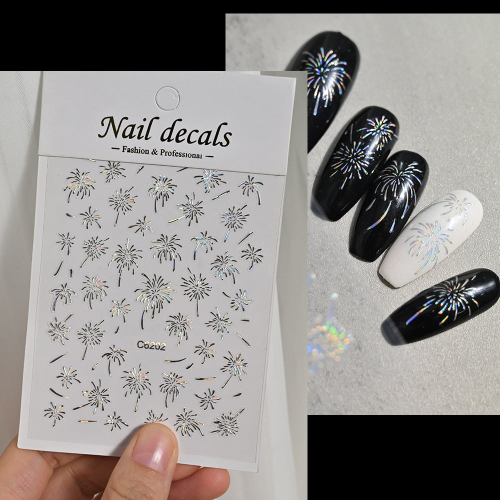 Dekorative Nagelkunst Aufkleber Set