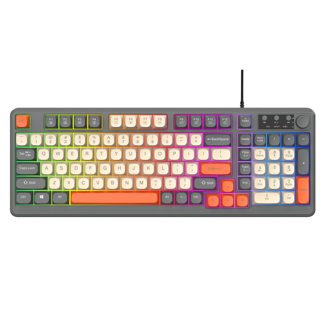 Verdrahtete RGB Gaming-Tastatur und Präzisions-Gaming-Maus Karnz