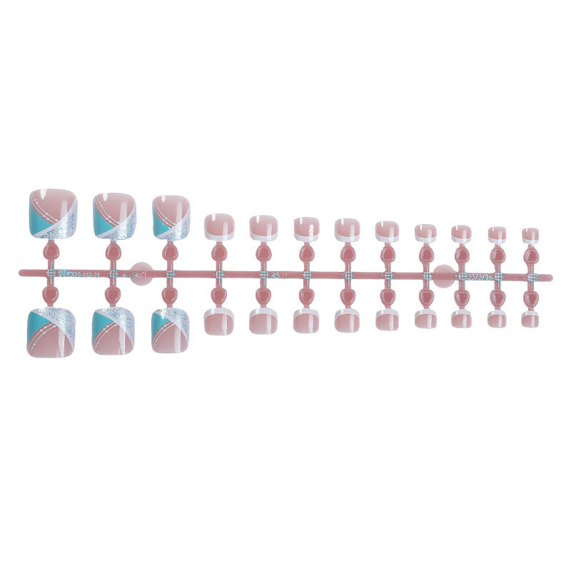 Kunstnagelset mit luxuriösen geometrischen Designs Karnz