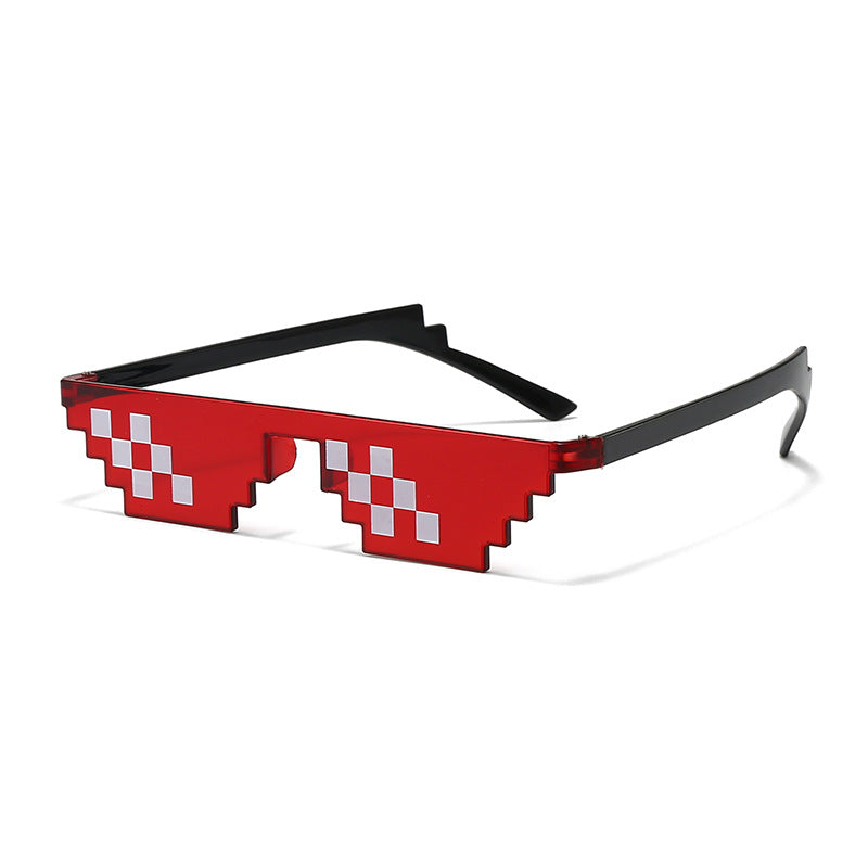 Pixelierte geometrische Sonnenbrille