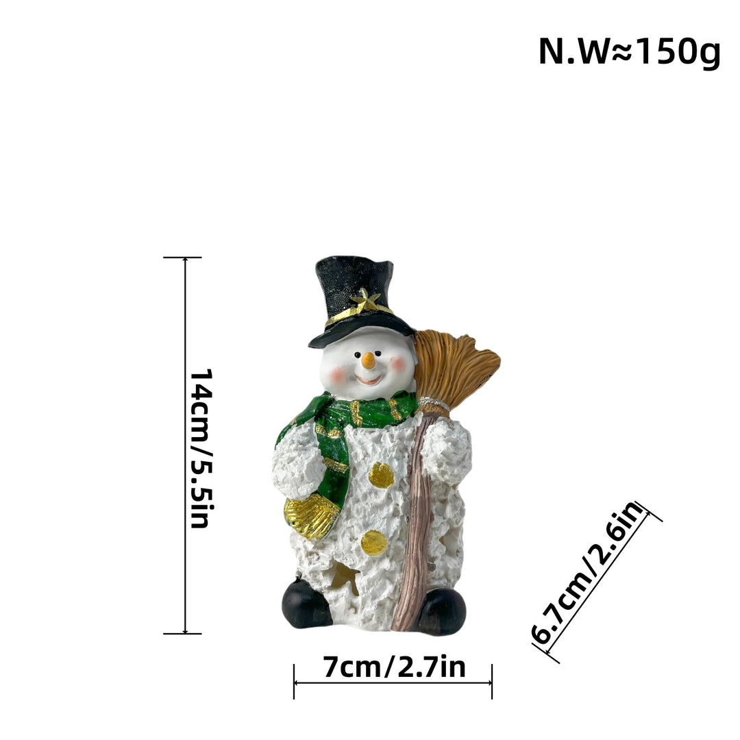 Dekorative Schneemann Skulptur Karnz