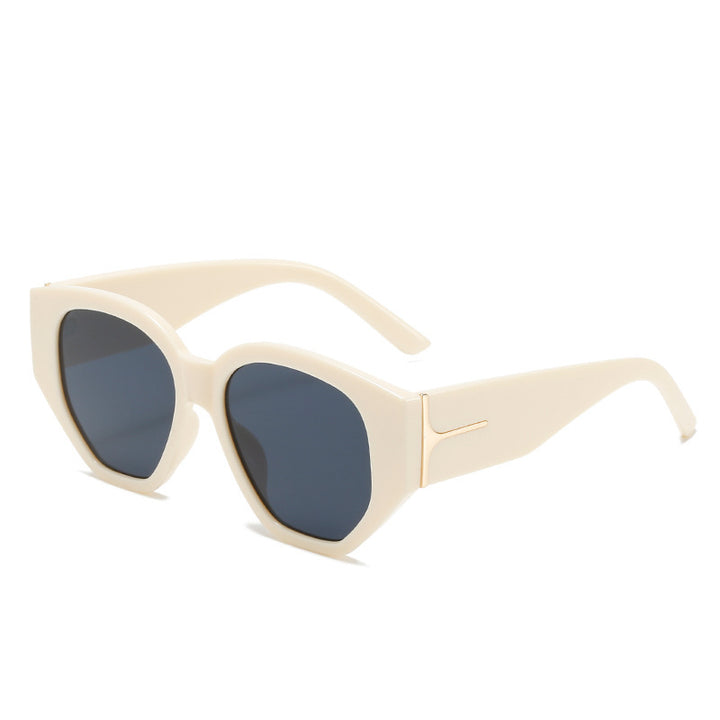 Modische Cat-Eye Sonnenbrille mit einzigartigem geometrischem Rahmen Karnz