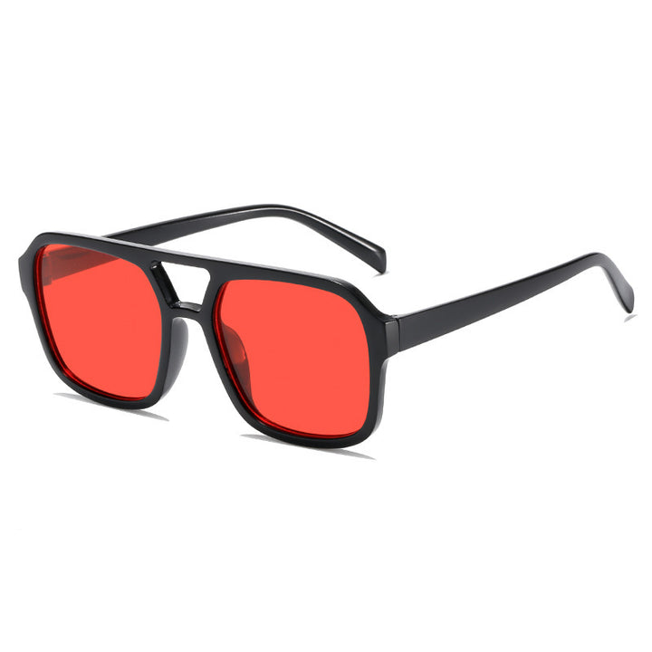 Klare Linse Quadratrahmen Sonnenbrille Karnz