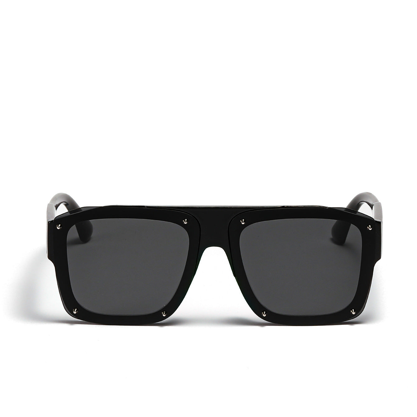 Damen Square-Sonnenbrille mit modischem transparentem Rahmen Karnz