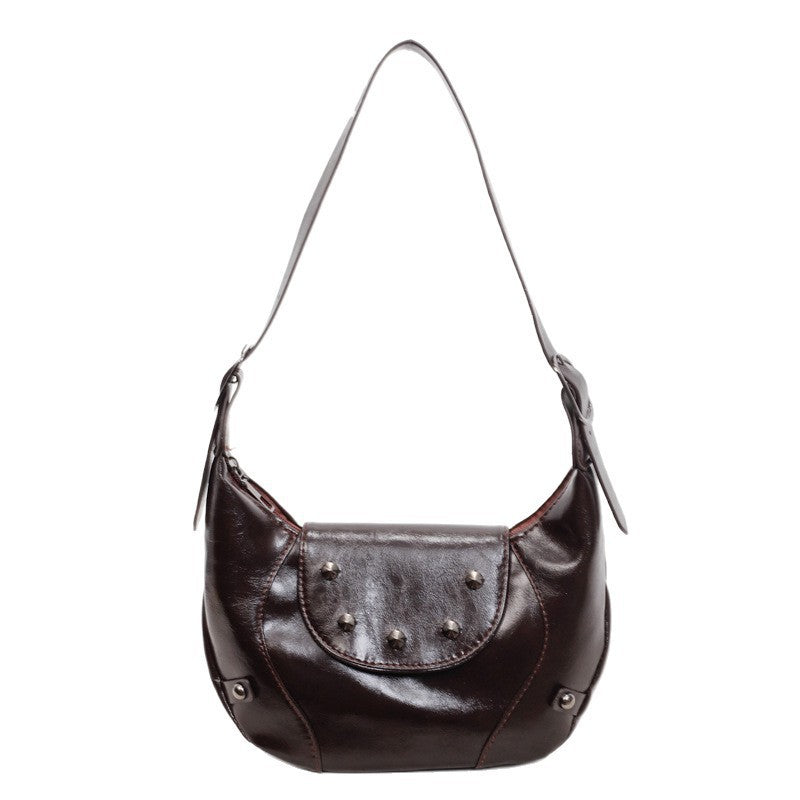 Stylische Leder Hobo Tasche Karnz