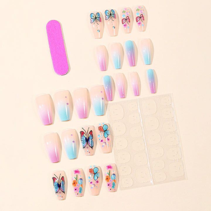 Künstlerisches Schmetterling Nageldekorationsset Karnz
