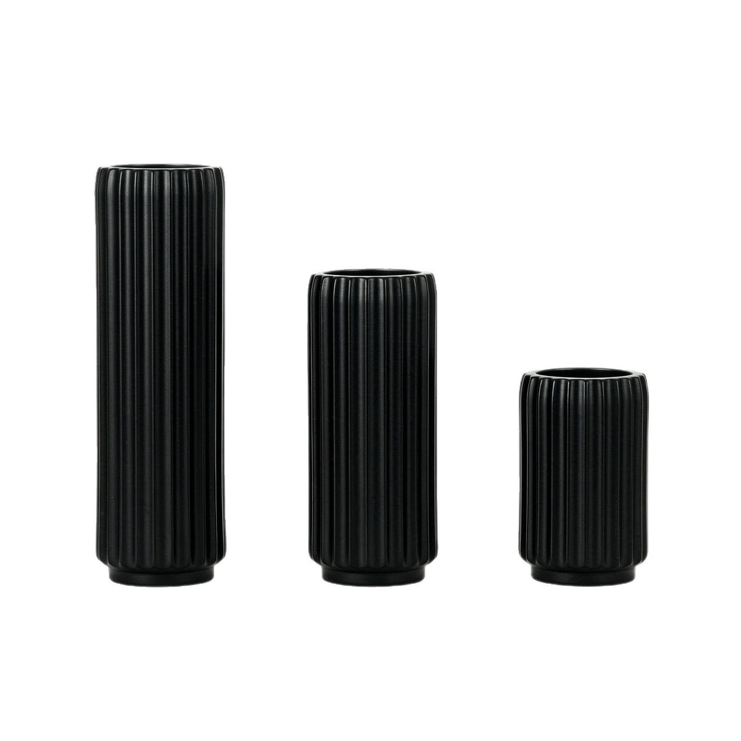 Elegante Fluted Dekorative Bodenvase Karnz