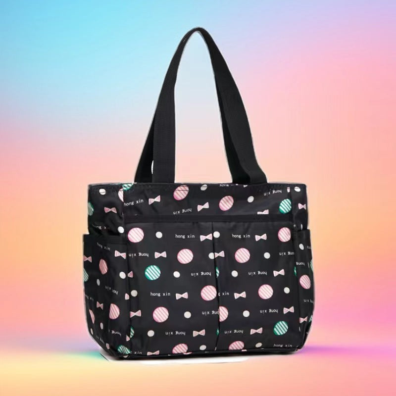 Stylische gestreifte Mehrfach-Tasche Karnz