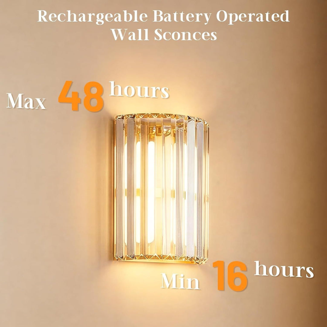 Elegante Kristall Wandlampe
