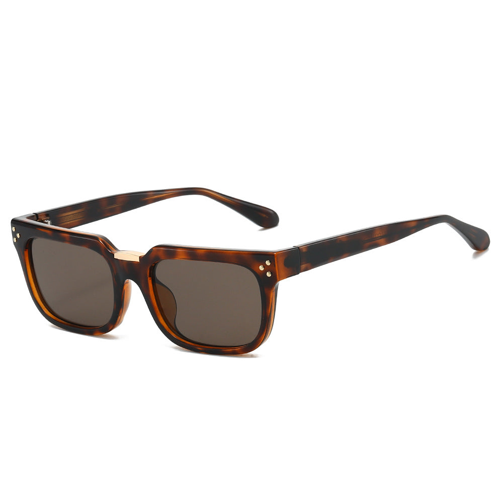 Damen oversized quadratische Sonnenbrille mit luxuriösen Akzenten Karnz