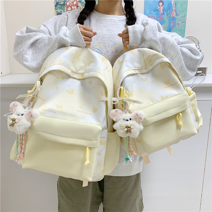 Freizeit-Rucksack mit Floralen Applikationen Karnz