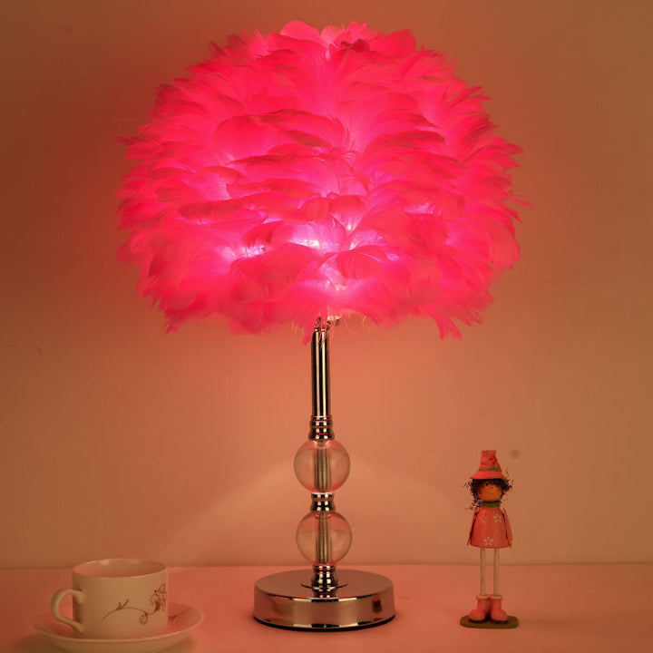 Federnde dekorative Tischlampe