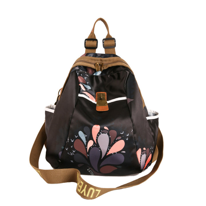 Künstlerischer Floral Zugbeutel Rucksack Karnz