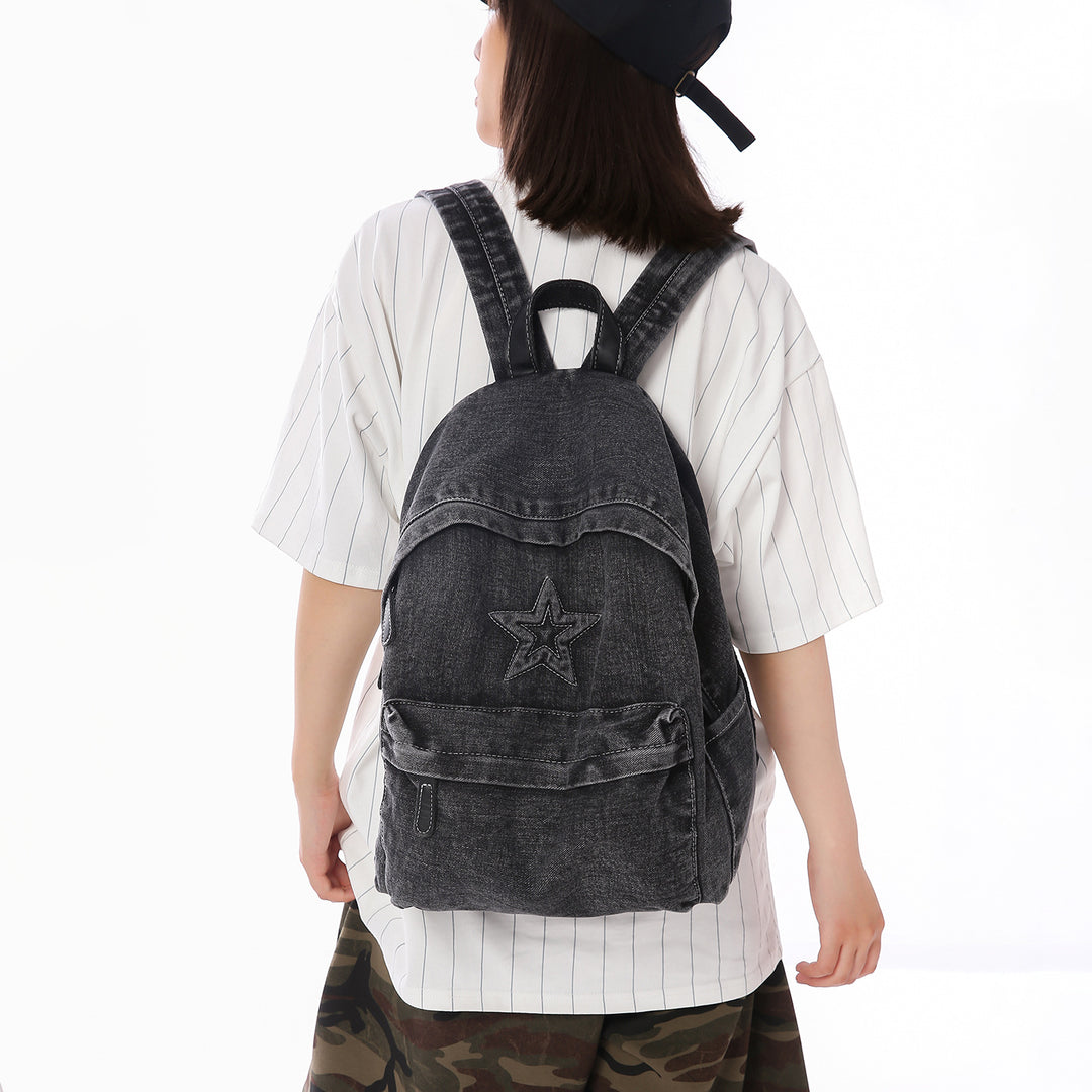 Stylische Lässige Denim-Rucksack Karnz