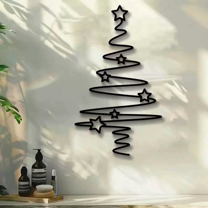 Dekorative Weihnachtsbaum Wandsticker Karnz
