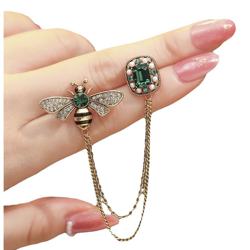 Elegante Bienen-inspirierte Brosche Karnz