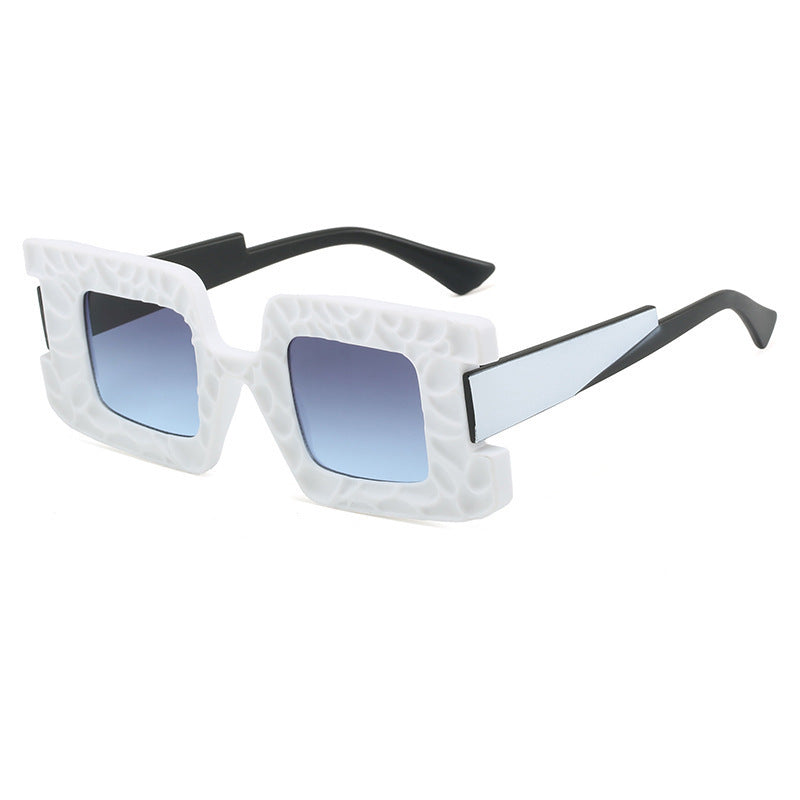 Damen auffällige Sonnenbrille mit strukturiertem Rahmen Karnz
