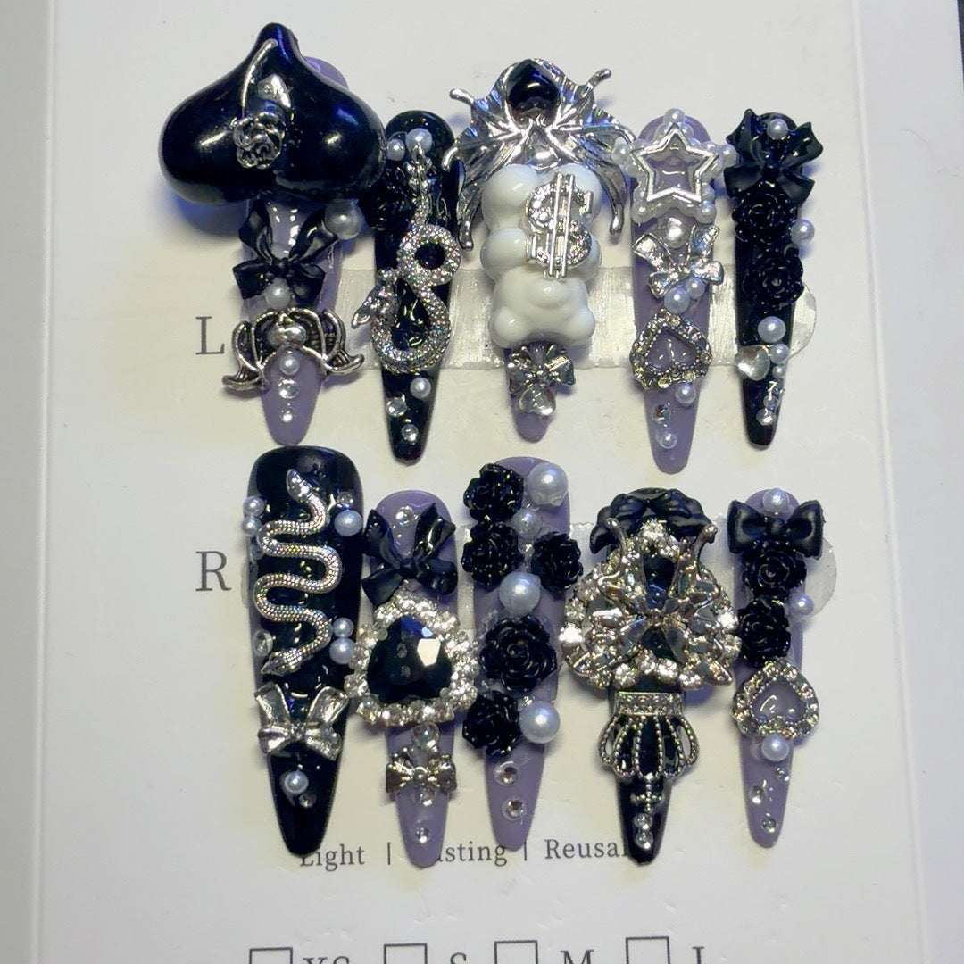 Gothic-inspirierte dekorative Haarklammer-Set