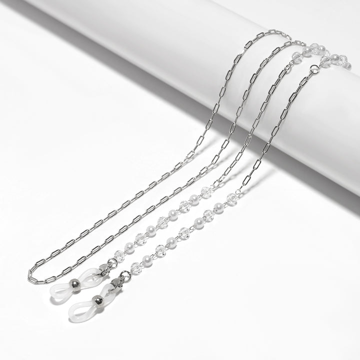 Kristall- und Perlen-Beaded Eyewear Kette Karnz