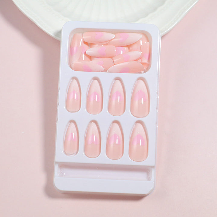 Herz-Akzent Press-On Nagelset Karnz