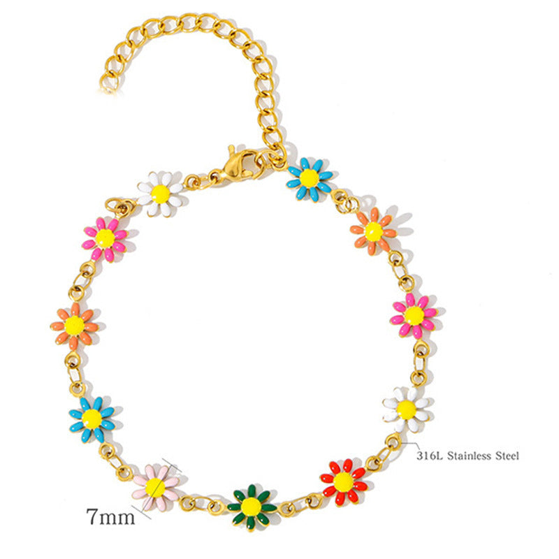 Flower Charm Armband Karnz