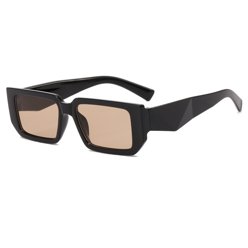 Damen Modische Rechteck-Sonnenbrille mit ausgefallenem Rahmen Karnz