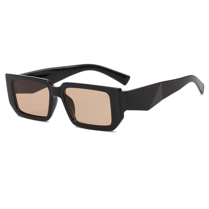 Damen Modische Rechteck-Sonnenbrille mit ausgefallenem Rahmen Karnz