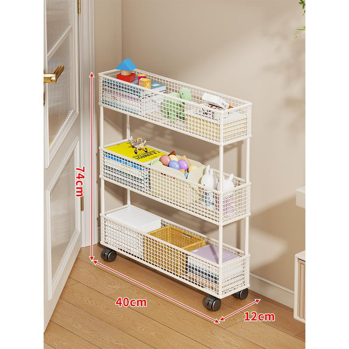 Slim Vertikaler Netzkorb Organizer Regalsystem für enge Räume