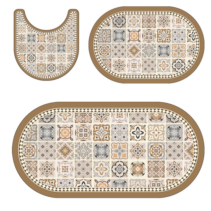 Vintage Mosaik Design Küchenmatte Set