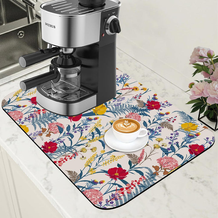 Blumenmotiv Küchentischunterlage