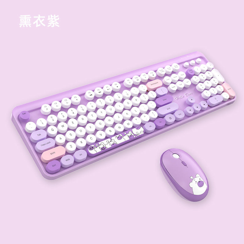 Niedliches Themen Drahtlos Tastatur und Maus Set Karnz