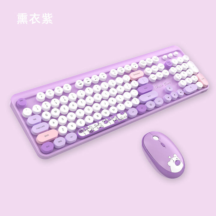 Niedliches Themen Drahtlos Tastatur und Maus Set Karnz