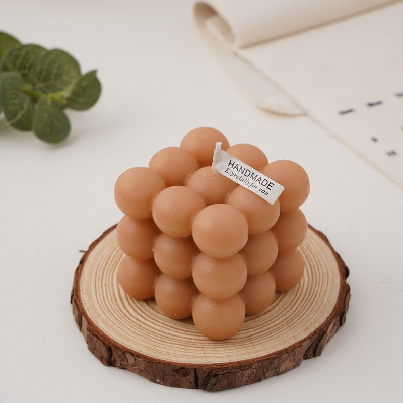 Handgefertigte Kugel-Cluster Würfeln Sojawachs Kerzenmittelpunkt