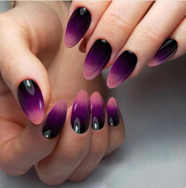 Gradient Ombre Press-On-Nagelspitzen Karnz