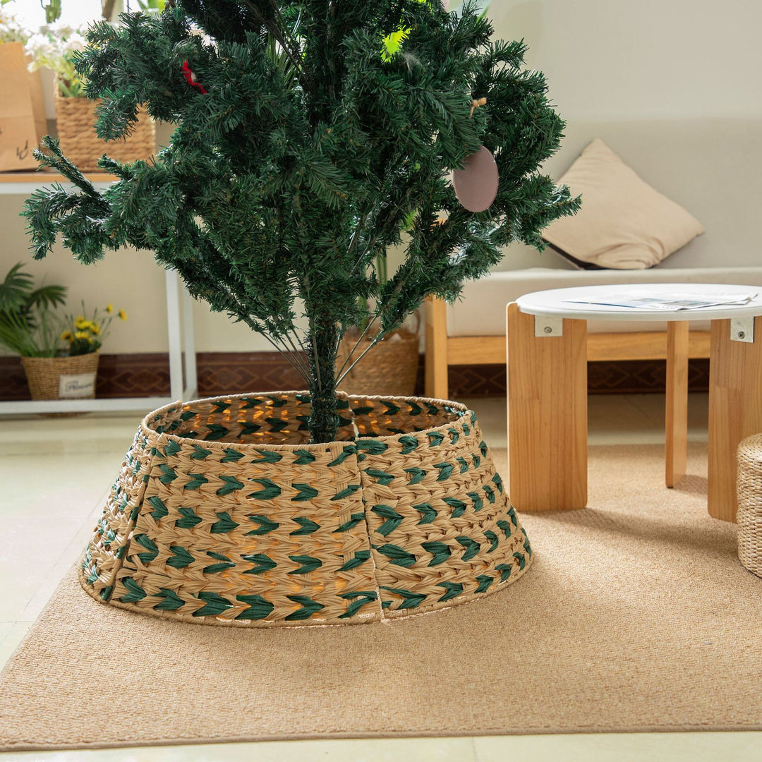 Dekorativer Weihnachtsbaumständer Aus Geflecht Karnz