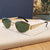 Damen Cat-Eye Sonnenbrille mit stilvollem Metallrahmen und UV-Schutz Karnz